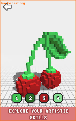 Fruits Voxel: 3D Color by Number, Sandbox Coloring screenshot