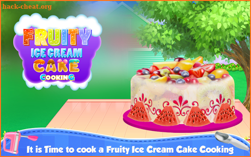 Fruity Ice Cream Cake Cooking screenshot