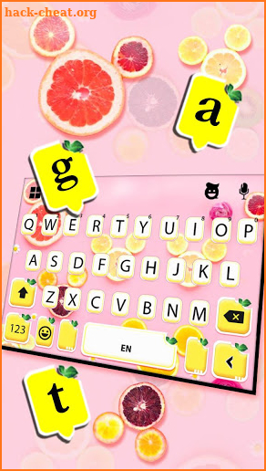 Fruity Messenger Keyboard Theme screenshot