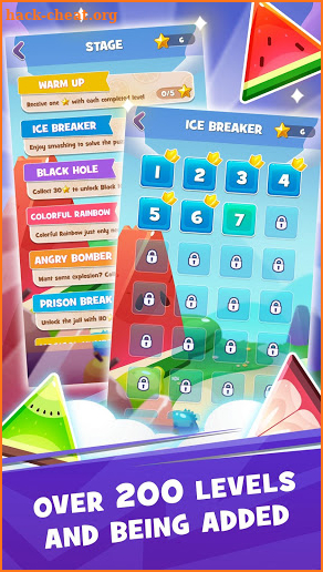 Fruitzle - Folding Hexagon Blocks Puzzle screenshot