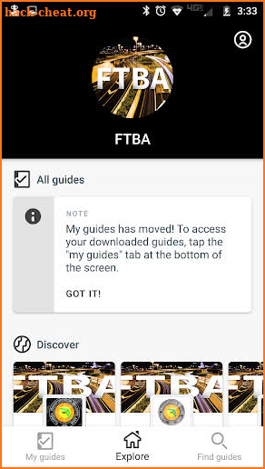 FTBA Events screenshot