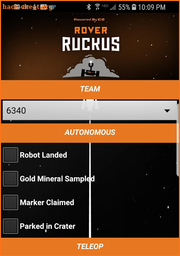 FTC Rover Ruckus Scouting screenshot