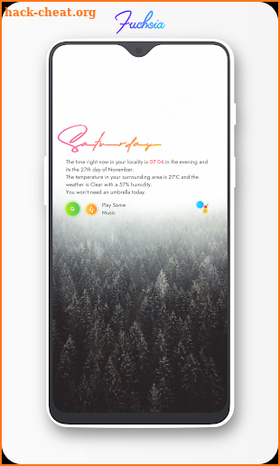 Fuchsia KWGT - Gradient Based Widgets screenshot