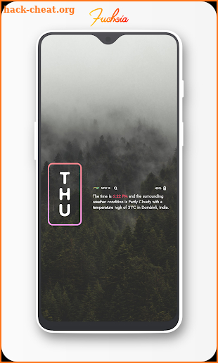 Fuchsia KWGT - Gradient Based Widgets screenshot