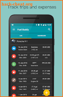 Fuel Buddy - Car Management; Fuel and Mileage Log screenshot