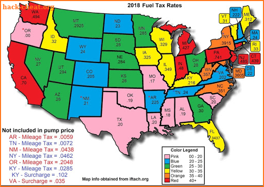 Fuel Tax Map 2 screenshot