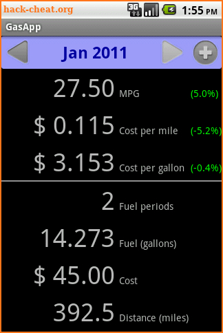 Fuel Tracker screenshot
