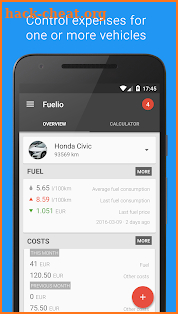 Fuelio: Gas log & costs screenshot
