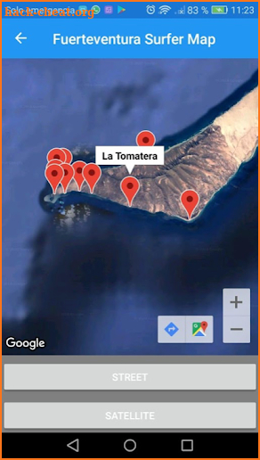 Fuerteventura Waves Map screenshot