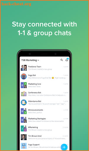 Fugu -Team chat & Collaboration App screenshot