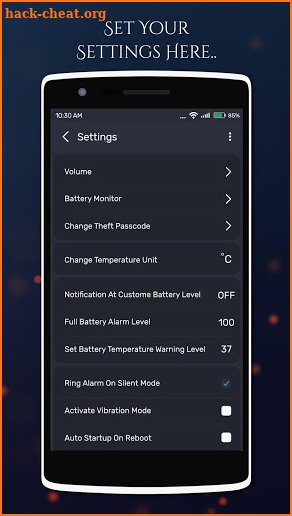 Full Battery Alarm screenshot