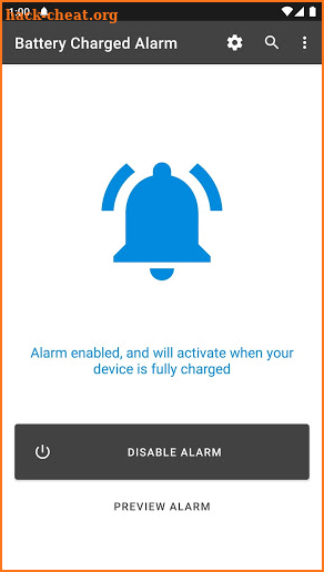 Full Battery Charge Alarm screenshot