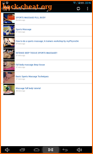 Full Body Sport Massage Videos screenshot