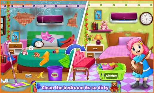 Full House Cleaning - Home Cleanup Game For Girls screenshot