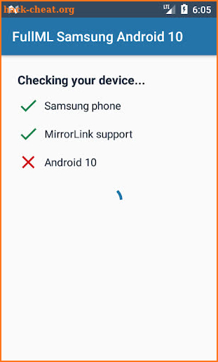 Full MirrorLink Samsung Android 10 screenshot