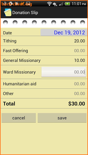 Full Tithe-LDS Tithing Tracker screenshot