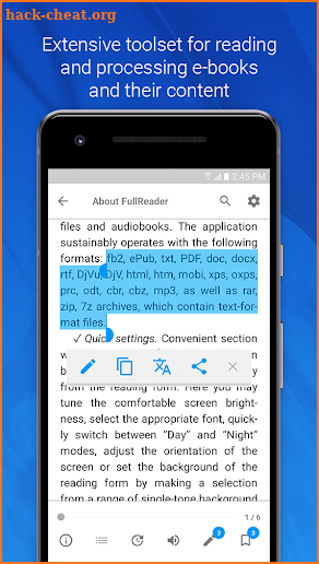 FullReader – e-book reader screenshot