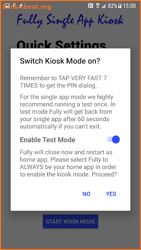 Fully Single App Kiosk screenshot