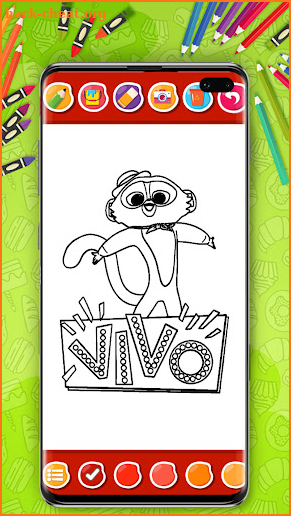 Fun Cartoon Game Coloring Book screenshot