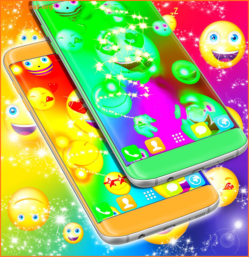 Fun Colorful Emoji Wallpaper screenshot