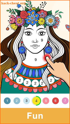 Fun Coloring - Color By Number Paint Happy & Relax screenshot