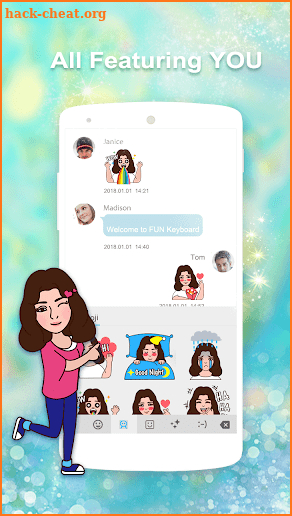 FUN Emoji Keyboard -Personal Emoji, Sticker &Theme screenshot