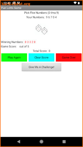 Fun Lotto Game screenshot