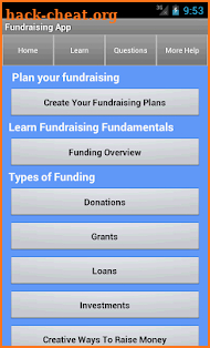 Funding & Fundraising Ideas screenshot