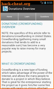 Funding & Fundraising Ideas screenshot