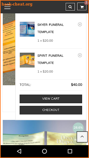 Funeral Program Sample screenshot