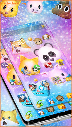 Funny Animal Emojis Theme screenshot