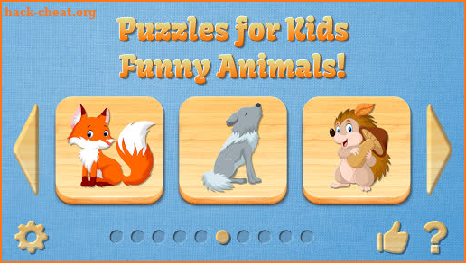 Funny Animal Puzzles for Kids, full game screenshot