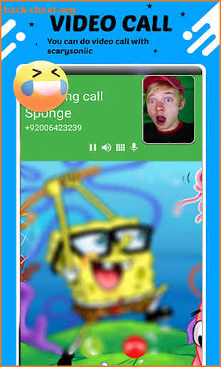 funny bob video call + Chat screenshot