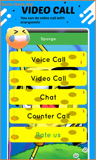 funny bob video call + Chat screenshot