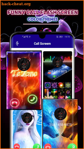 Funny Call Flash Screen - Color Themes screenshot