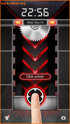 Funny Chainsaw Lock Screen App screenshot