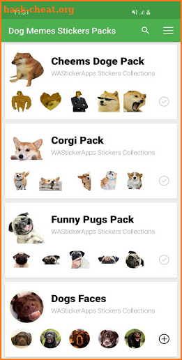 Funny Dog memes stickers WAStickerApps screenshot