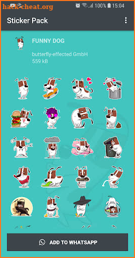 Funny Dog Stickers - WAStickerApps for WhatsApp screenshot