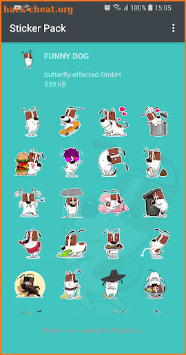 Funny Dog Stickers - WAStickerApps for WhatsApp screenshot