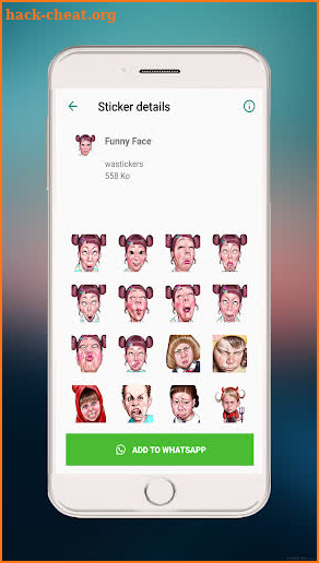 Funny Face Stickers for Whatsapp – WAStickerApps screenshot