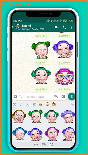 Funny Faces Emoji Stickers screenshot