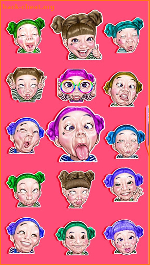 Funny Faces Emoji Stickers screenshot