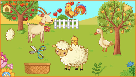 Funny Farm for toddlers. Kids puzzle with animals screenshot