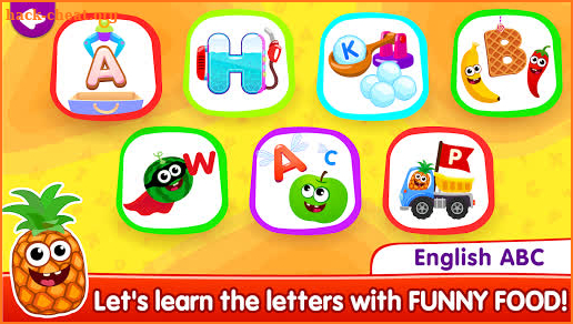Funny Food!🥦ABC games for toddlers and babies!📚 screenshot