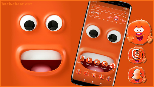 Funny Happy Face Emoji Theme screenshot