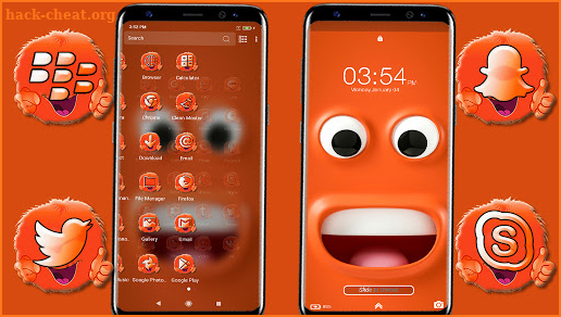 Funny Happy Face Emoji Theme screenshot