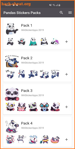 🐼 Funny Panda Stickers WAStickerApps screenshot
