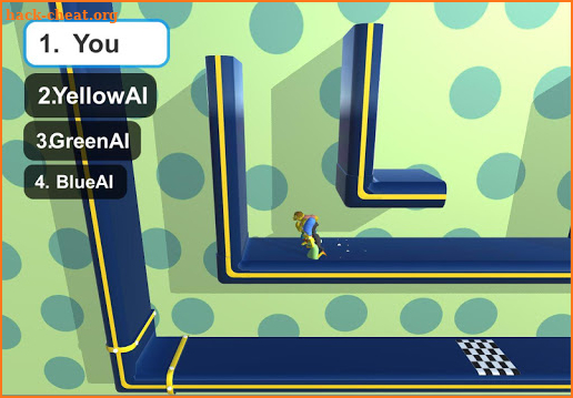 Funny Race 3D : Yellow Ninja Parkour screenshot