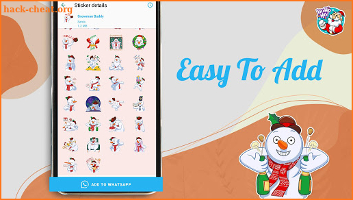 Funny Santa Claus Stickers WAStickerApps screenshot