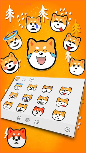 Funny Shiba Inu Emoji Stickers screenshot